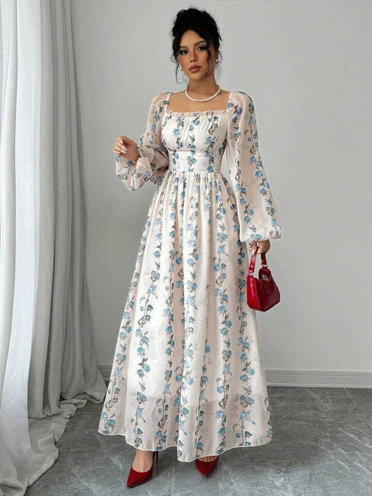 Balon kol tasarım elbise