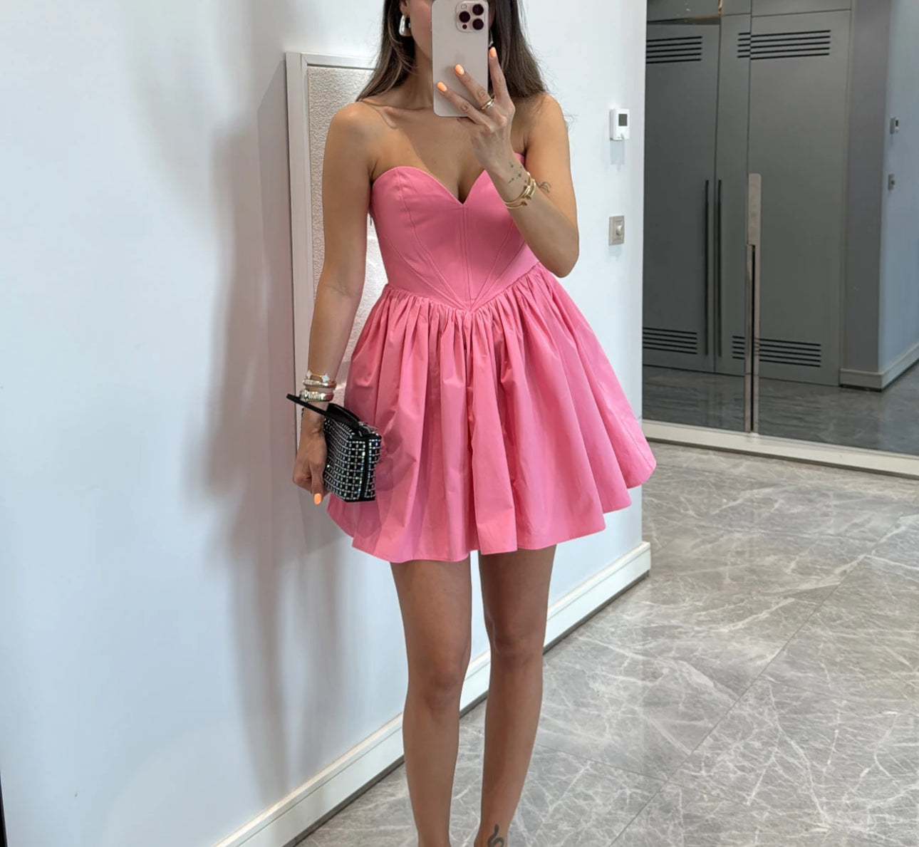 Tasarım mini elbise