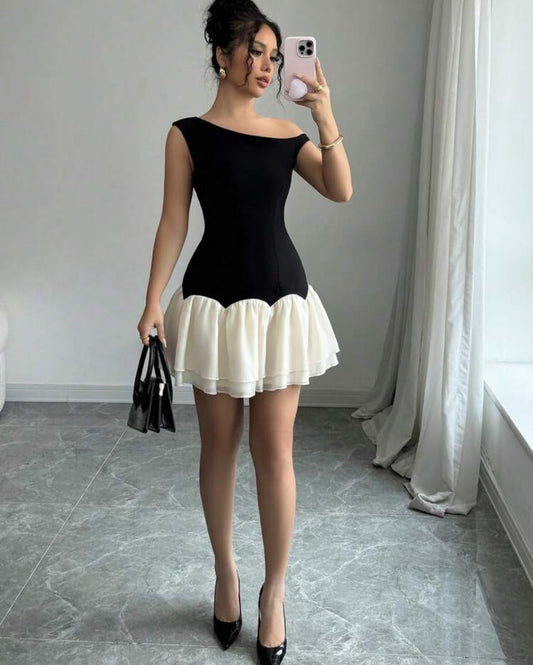 Tasarım mini elbise