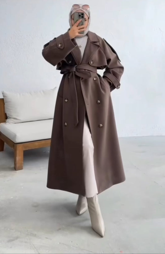 Marka astarlı kaşe kaban
