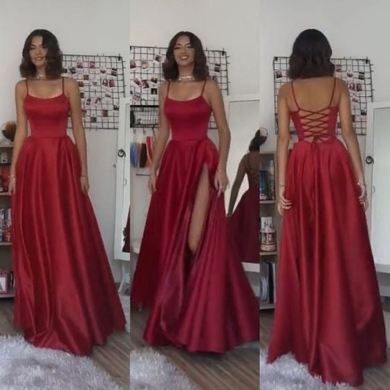 Tasarım prenses saten abiye