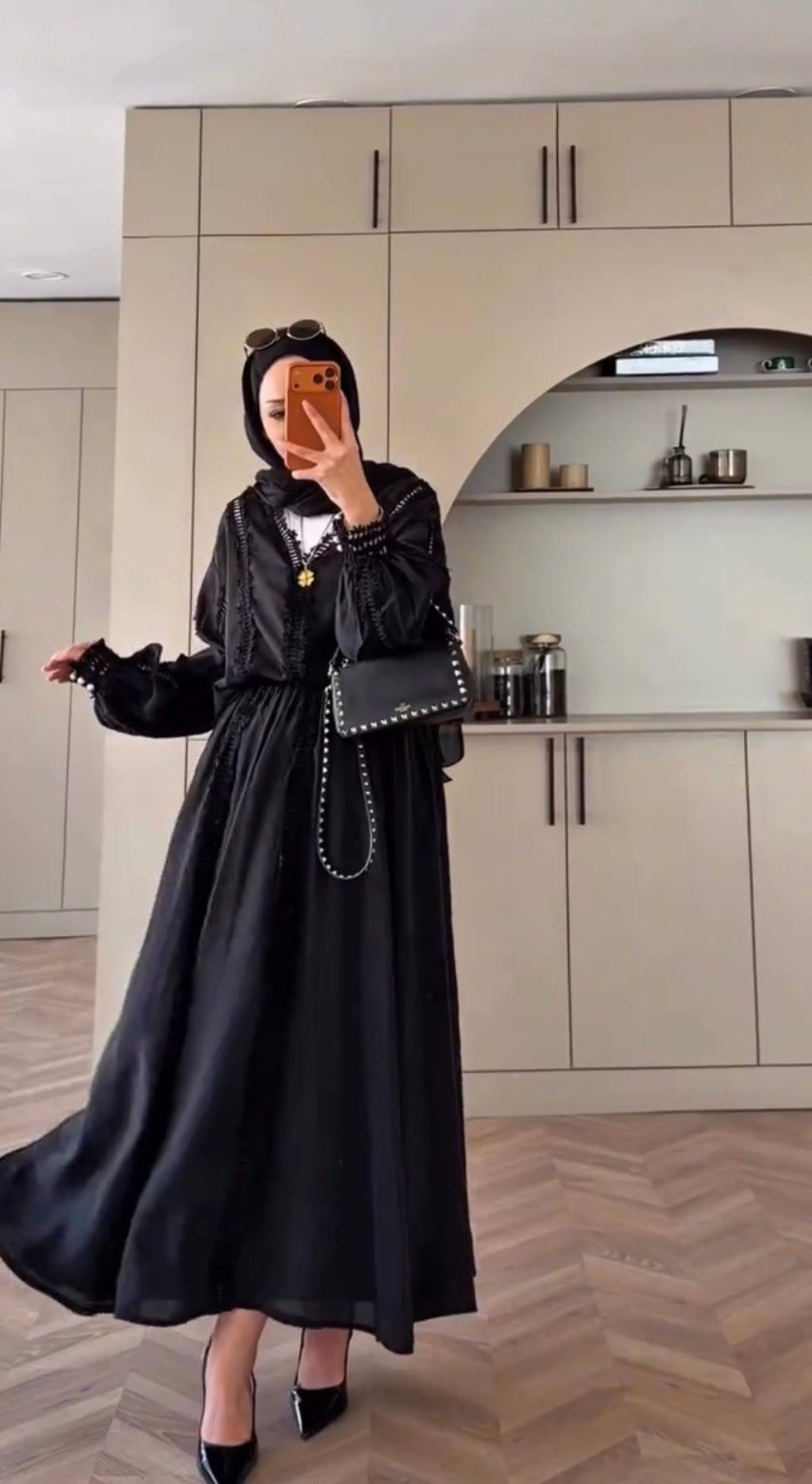 cosmos Ful astarlı fisto gömlek etek takım